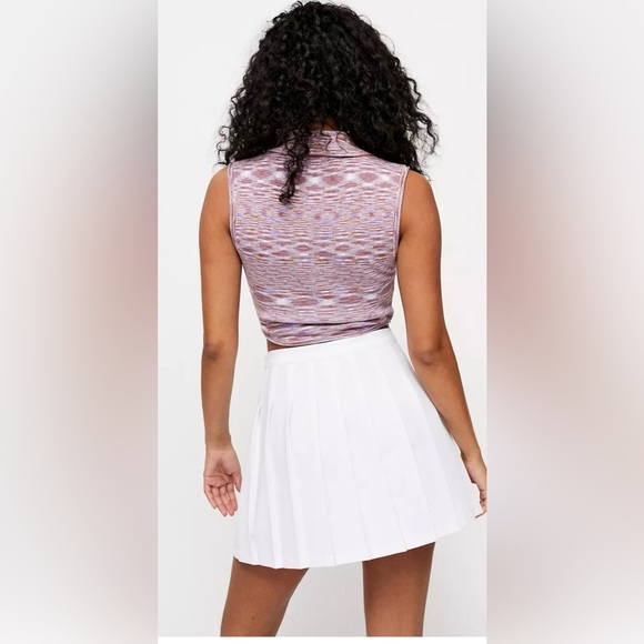 IETS FRANS White Pleated A-Line Tennis Mini Skirt Size Medium - Picture 4 of 13